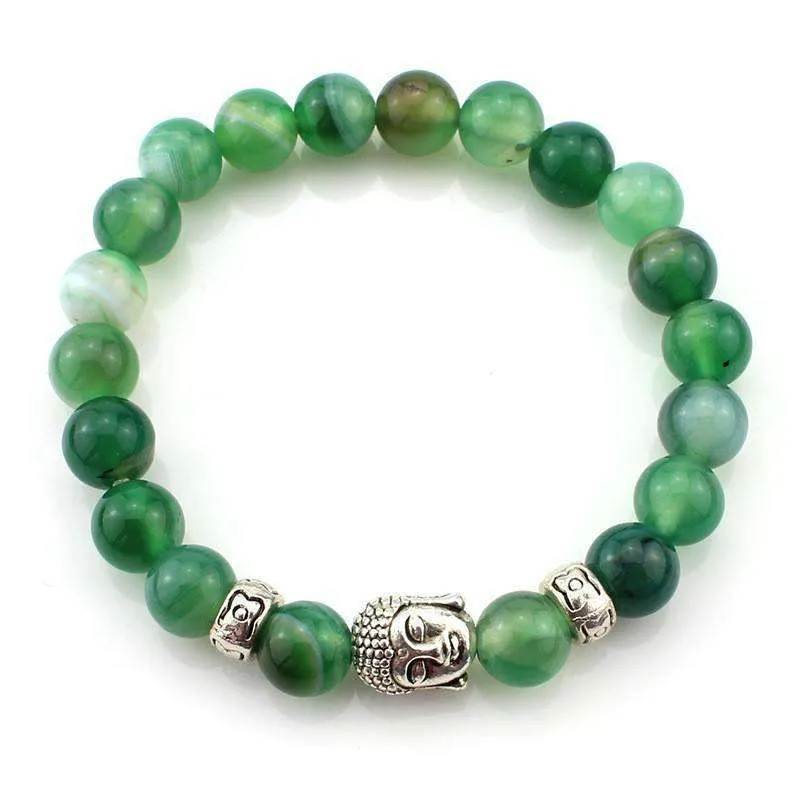 Natural Stone Buddha Bracelets