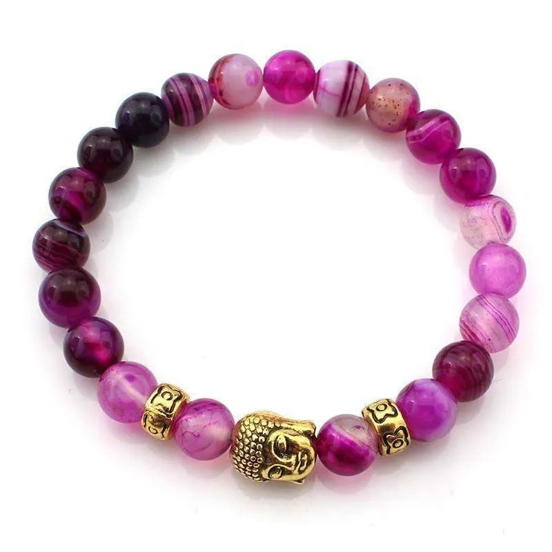 Natural Stone Buddha Bracelets