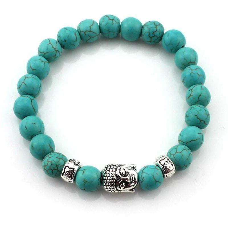 Natural Stone Buddha Bracelets