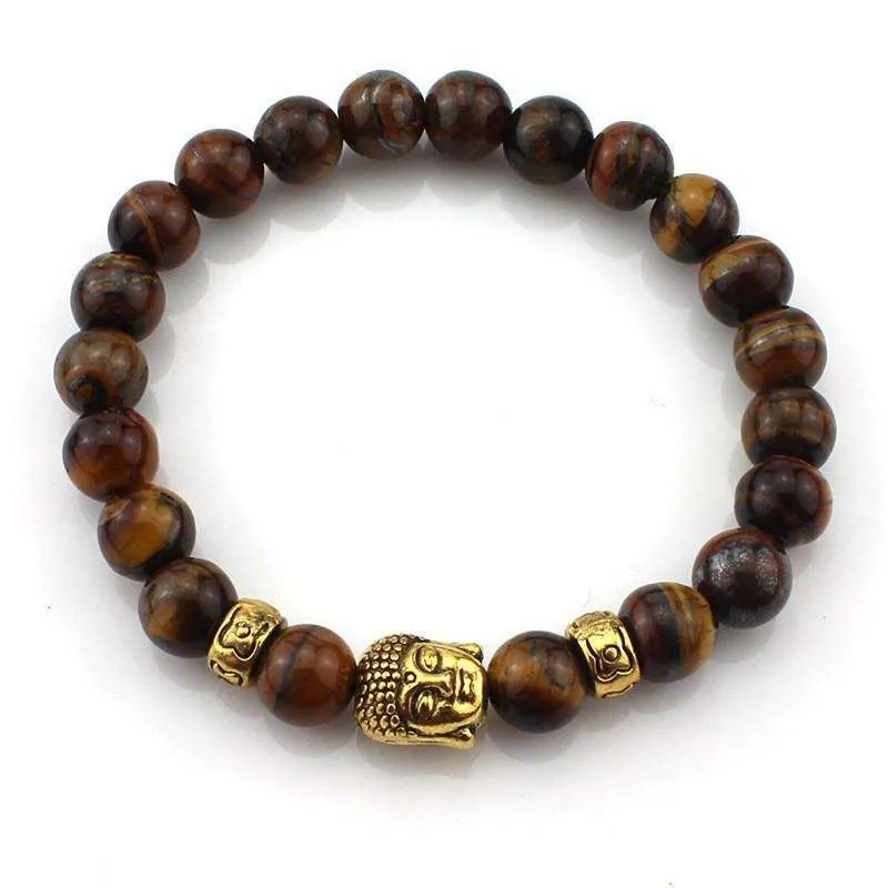 Natural Stone Buddha Bracelets