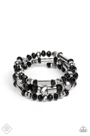 PAPARAZZI Dynamic Dazzle - Black Coil Bracelets