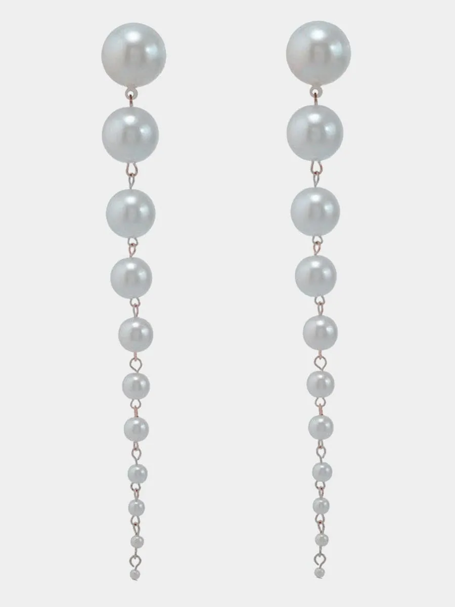 Pearl Tassel Earrings MSE033135