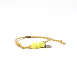 Pineapple Yellow Waxed Pipeline Bracelet