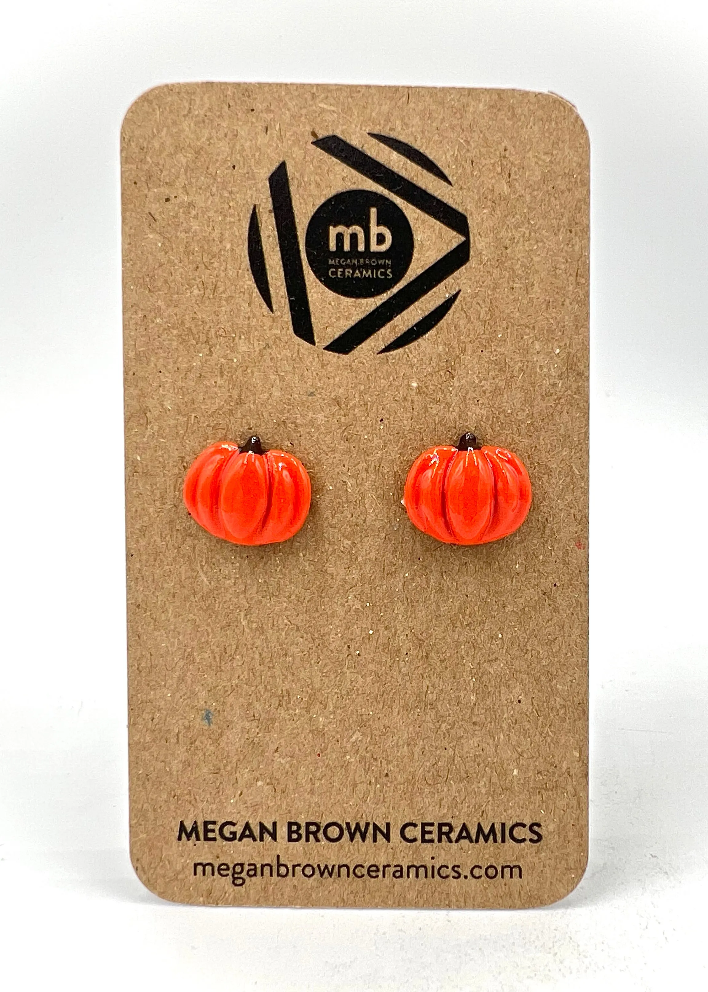 Pumpkin Stud Earrings