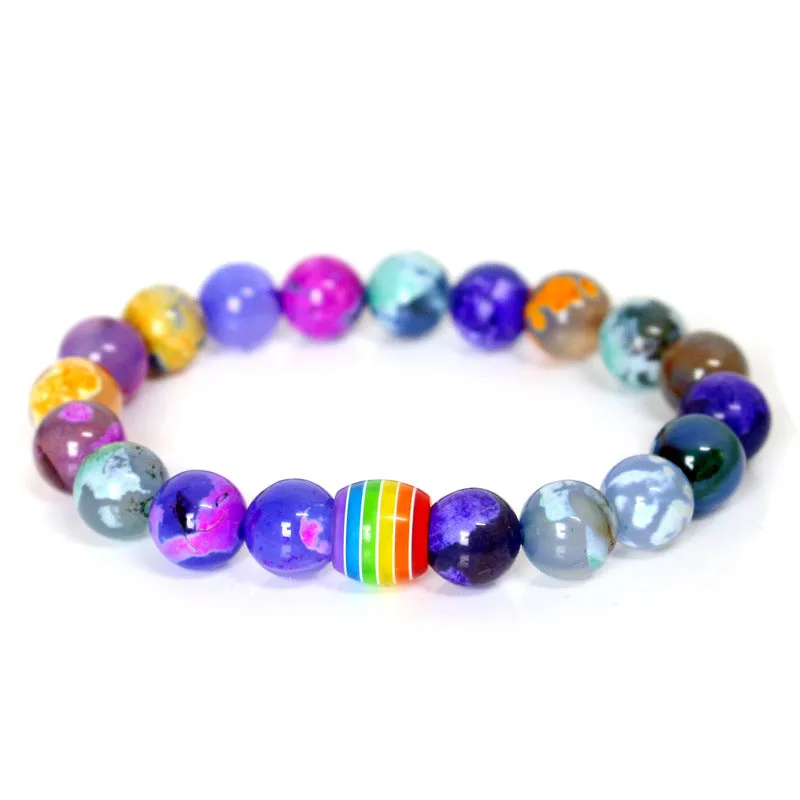 Rainbow Pearl Bracelet