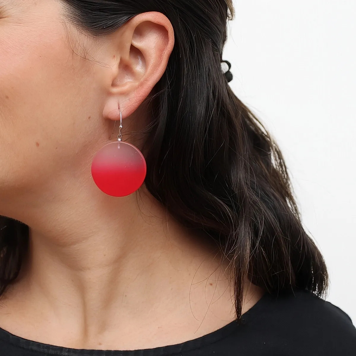 Red Fantasy Ombre Earrings