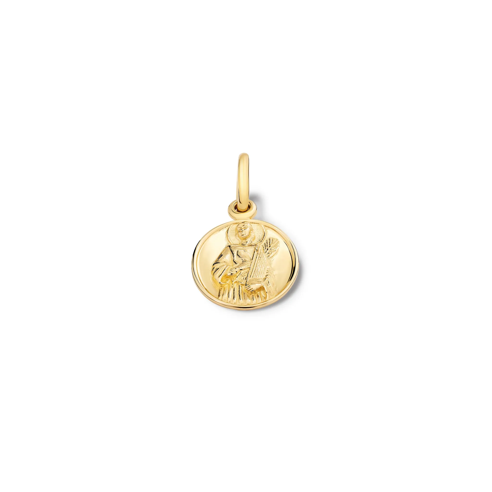 St Cecilia Necklace Pendant Yellow Gold