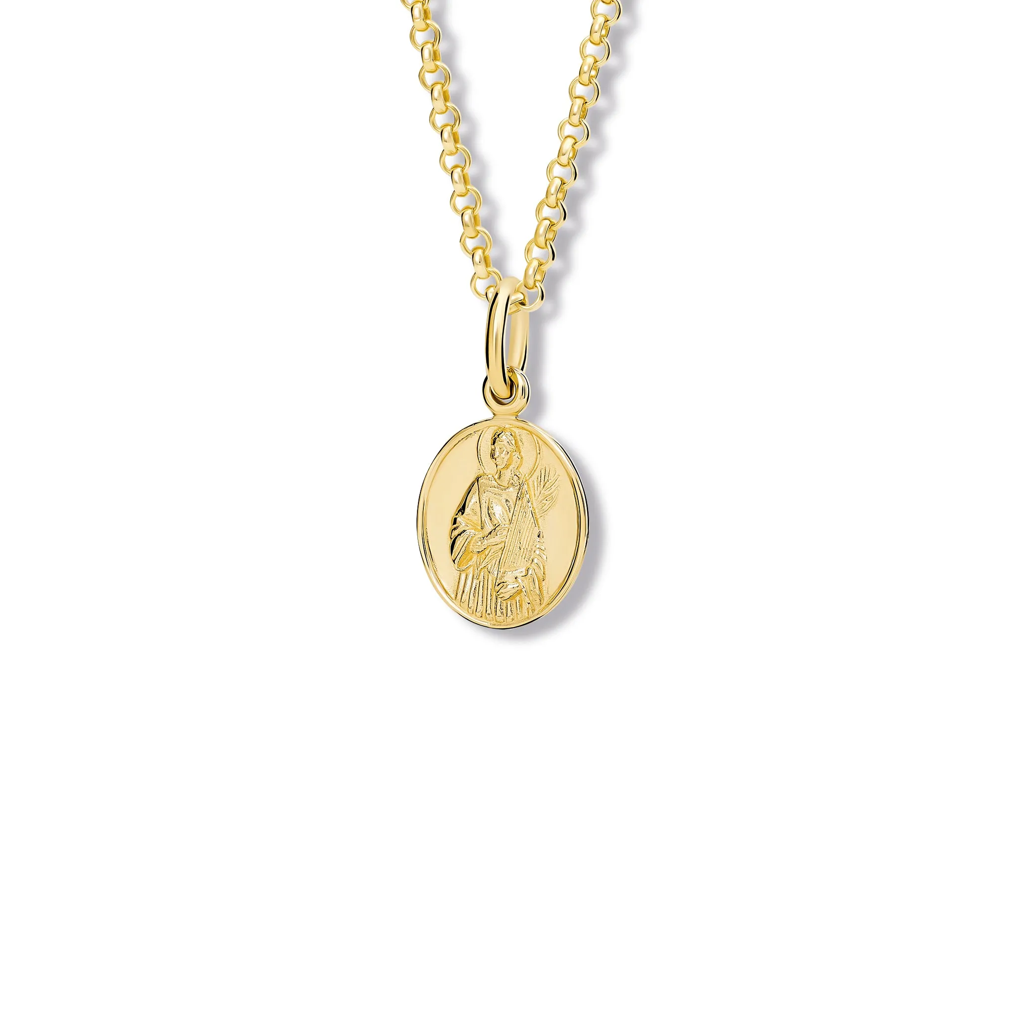 St Cecilia Necklace Pendant Yellow Gold