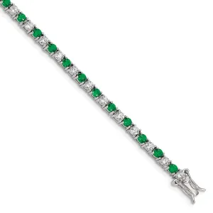 Sterling Silver Cubic Zirconia 7-inch 3MM Tennis Bracelet