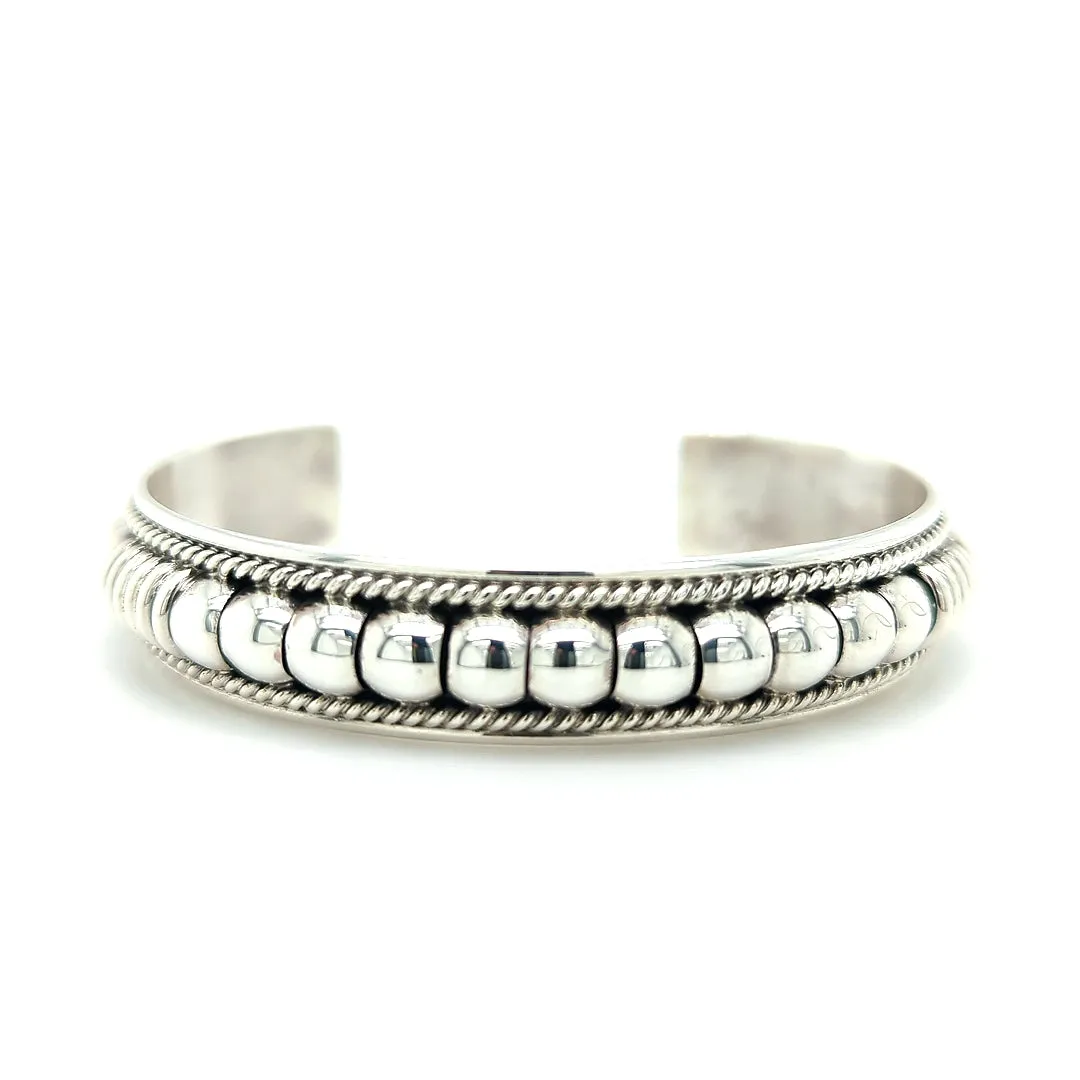 Sterling Silver Genuine Indian Cuff Bracelet