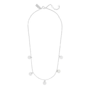 SUKI STATEMENT COIN NECKLACE SILVER