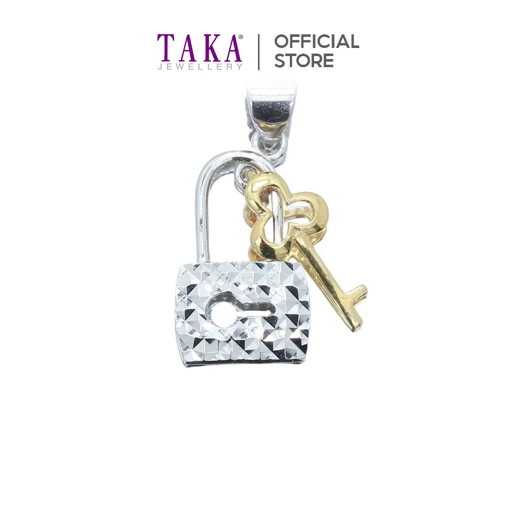 TAKA Jewellery Stellar Padlock Pendant 18K