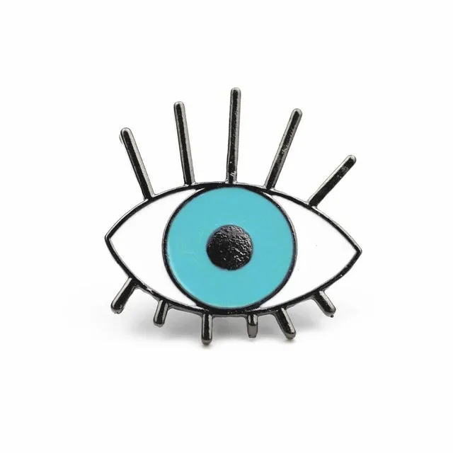 Timlee X204 Cartoon Alpaca Aloe Vera Vintage Magnetic tape Cute Cat Eye Planet Design Metal Brooch Pins Gift Wholesale