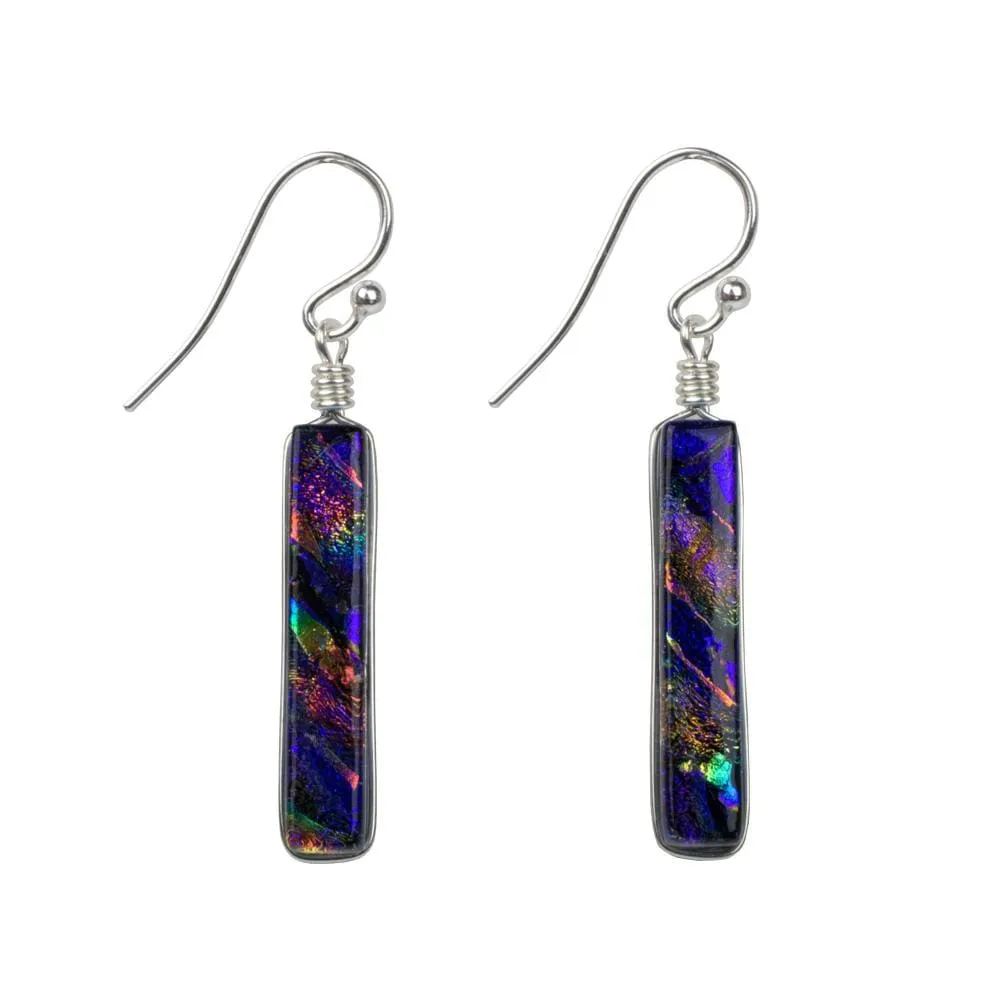 Twin Falls Earrings (Rainbow Purple) by Nickel Smart®