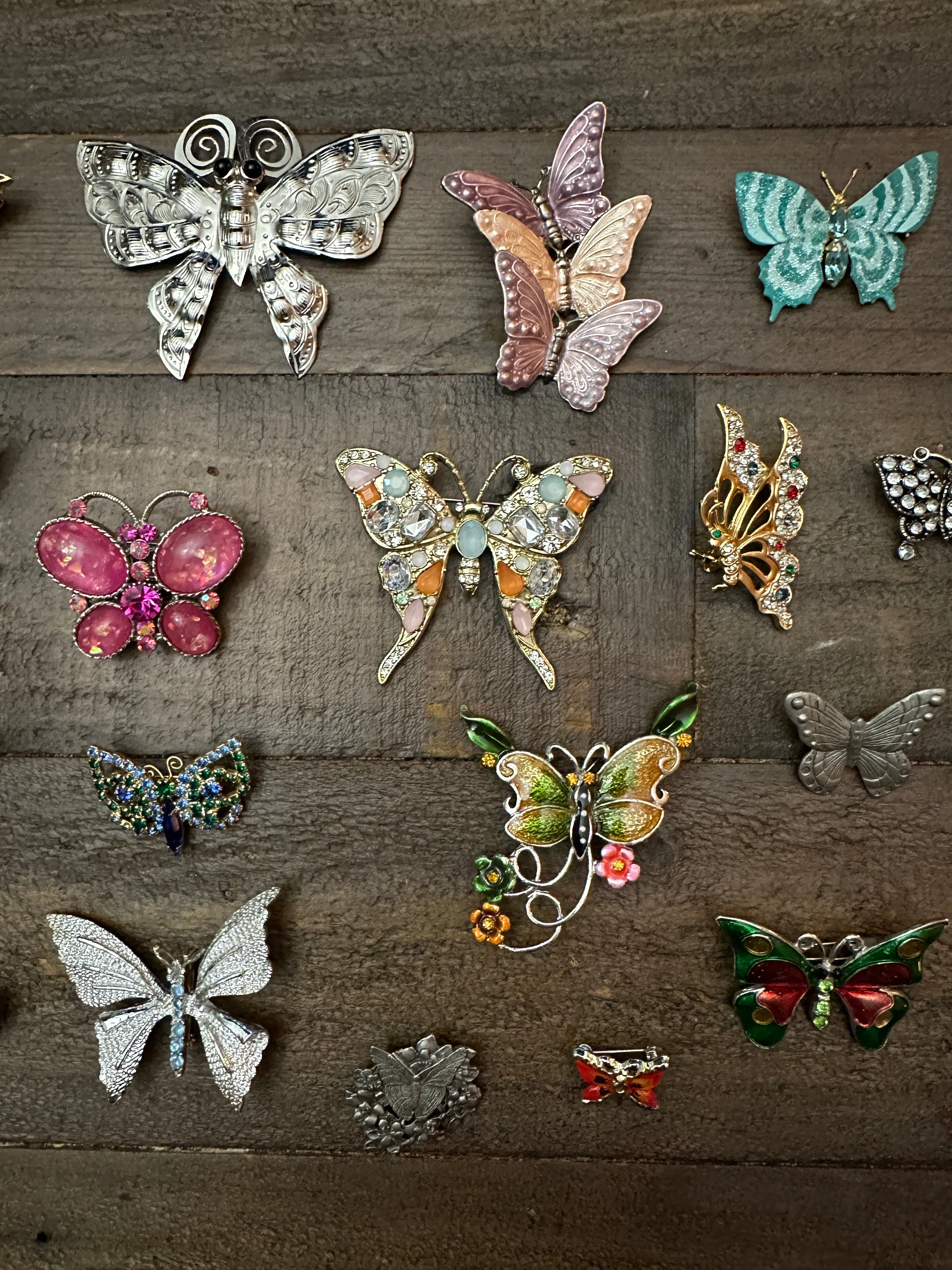 Vintage Butterfly Brooches & Pins