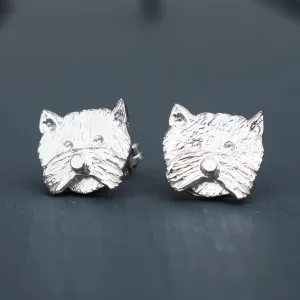 West Highland Terrier Stud Earrings