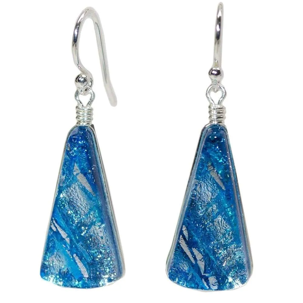 Window Waterfalls Earrings (Sea Blue) by Nickel Smart®