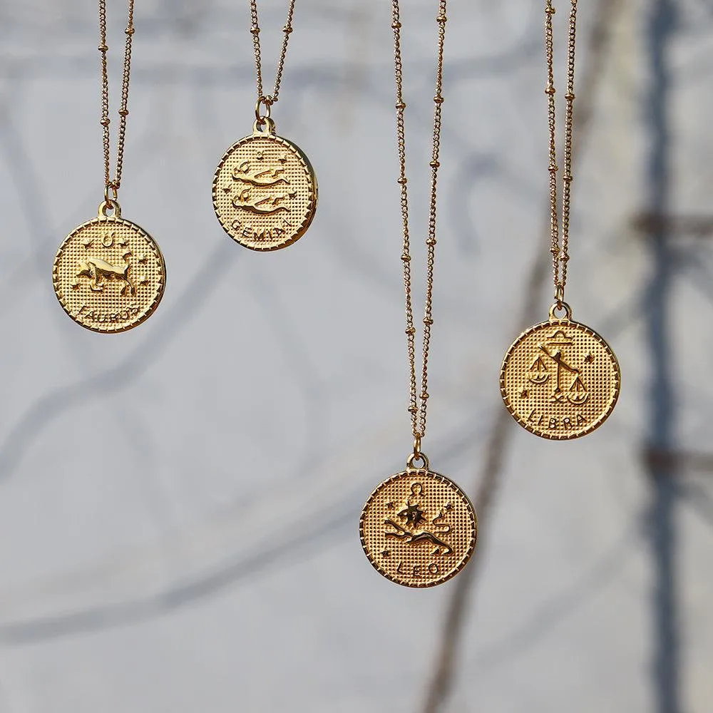 Zodiac Medallion Necklaces