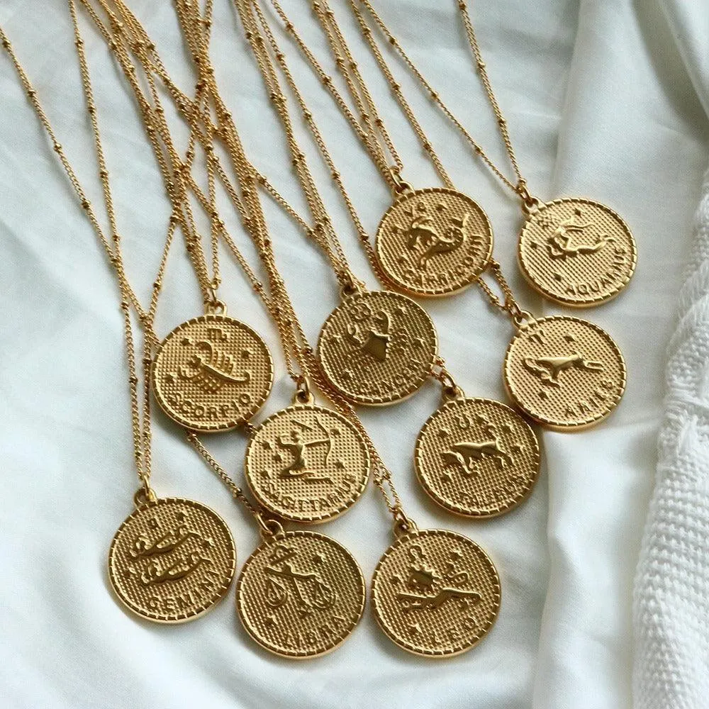 Zodiac Medallion Necklaces